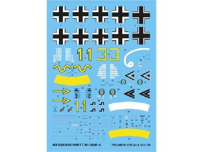 Decal - Messerschmitt Bf 109F-4 - image 1