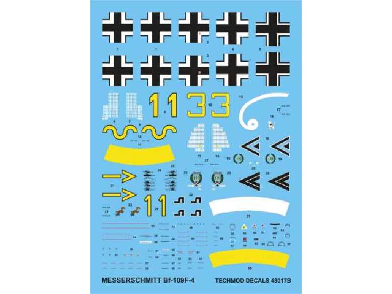 Decal - Messerschmitt Bf 109F-4 - image 1