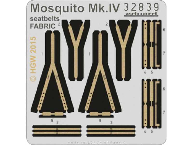 Mosquito Mk. IV seatbelts FABRIC 1/32 - Hk Models - image 1
