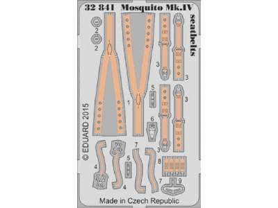 Mosquito Mk. IV seatbelts 1/32 - Hk Models - image 1