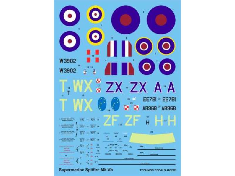 Decal - Supermarine Spitfire Mk VB - image 1