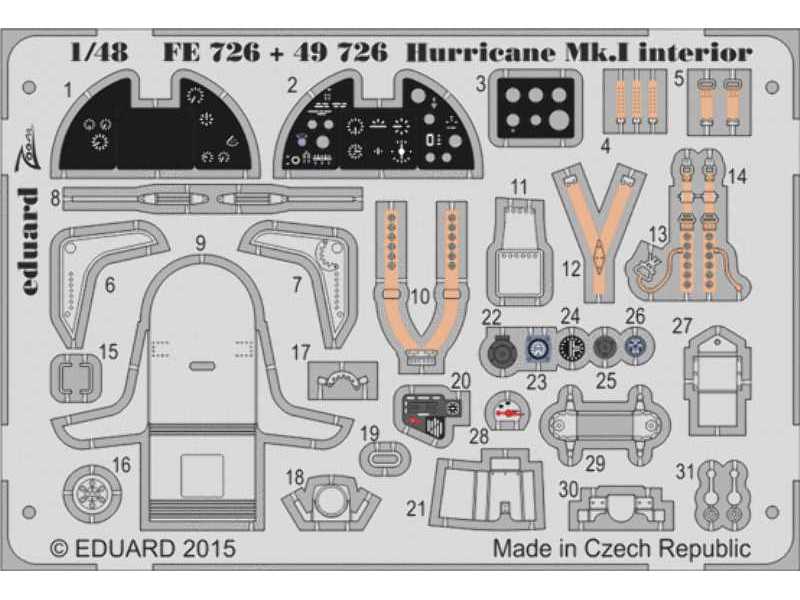 Hurricane Mk. I interior S. A. 1/48 - Airfix - image 1