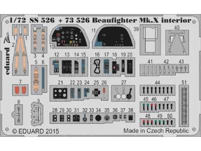 Beaufighter Mk. X interior S. A. 1/72 - Airfix - image 1