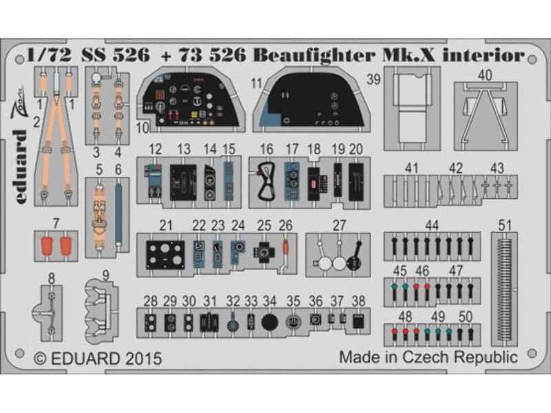 Beaufighter Mk. X interior S. A. 1/72 - Airfix - image 1