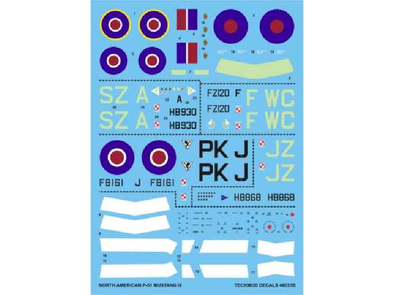 Decal - North American P-51 Mustang III - image 1