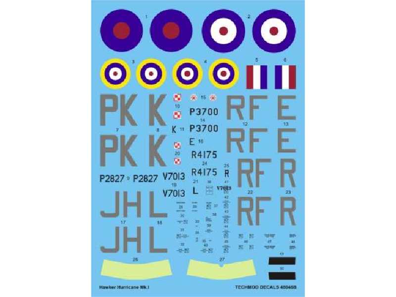 Decal - Hawker Hurricane Mk I - image 1