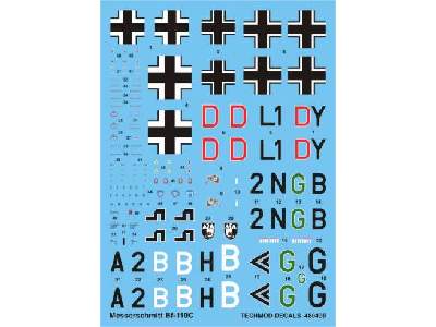 Decal - Messerschmitt Bf 110C - image 1