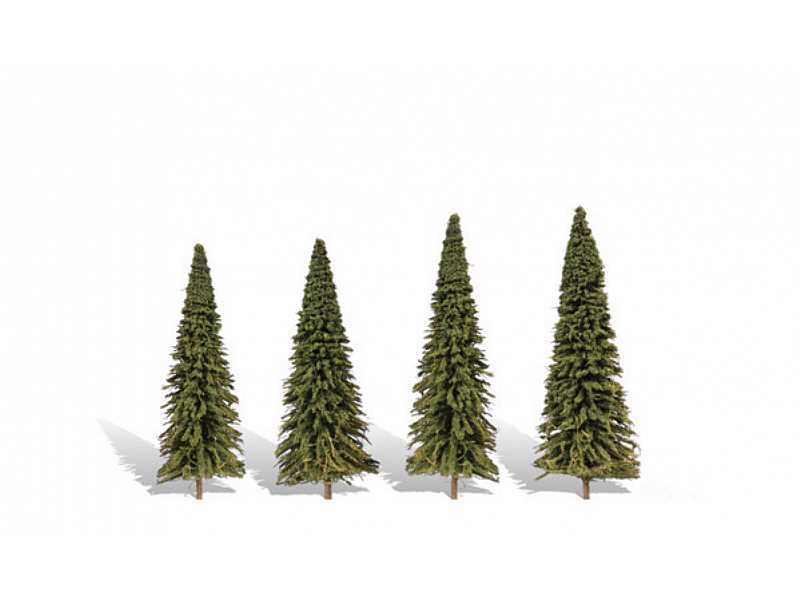 Forever Green Trees (4 szt.,8.89 cm - 13.9 cm) - image 1