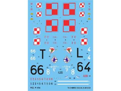 Decal - PZL P.11c - image 1