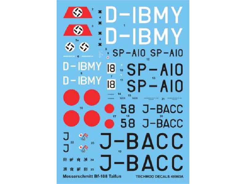 Decal - Messerschmitt Bf 108 Taifun - image 1