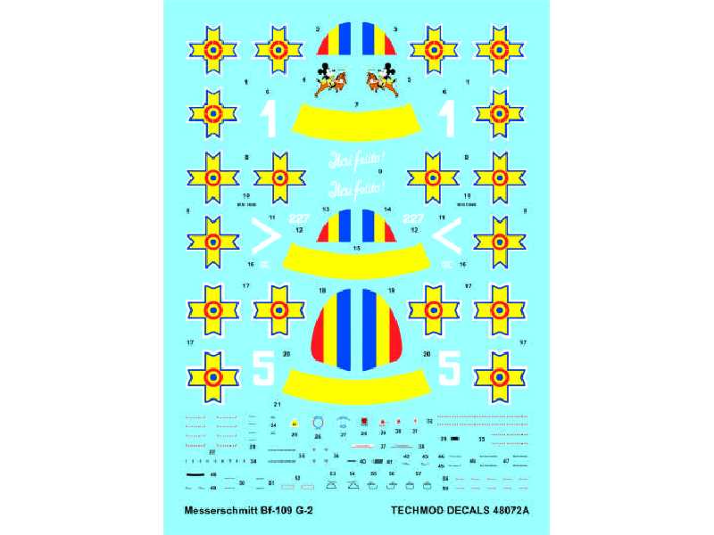 Decal - Messerschmitt Bf 109G-2 - image 1