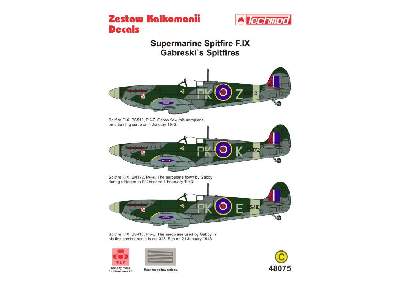 Decal - Supermarine Spitfire F.IX (Gabreski's Spitfires) - image 2