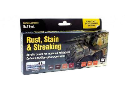 Rust, Stain & Streaking 8 colour paint set - image 1