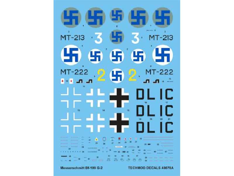 Decal - Messerschmitt Bf 109G-2 - image 1