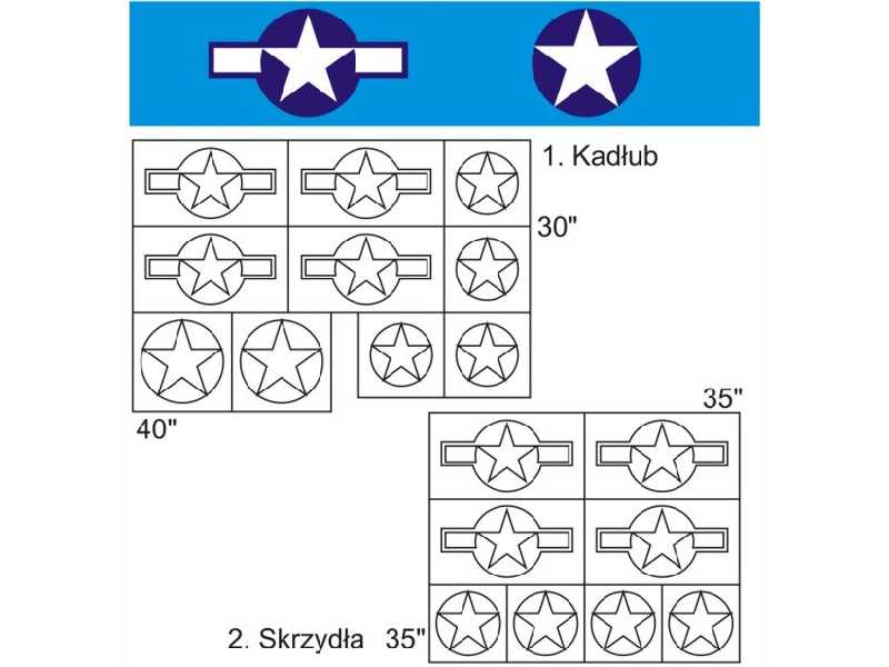 Markings - N.A. P-51 Mustang USAAF - image 1