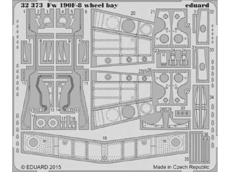 Fw 190F-8 wheel bay 1/32 - Revell - image 1