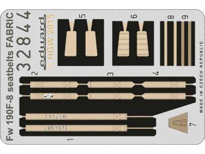 Fw 190F-8 seatbelts FABRIC 1/32 - Revell - image 1