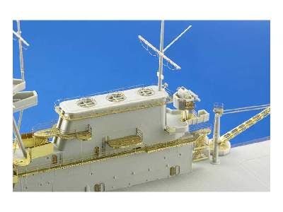 USS CV-5 Yorktown part 3 superstructure 1/350 - Merit - image 14