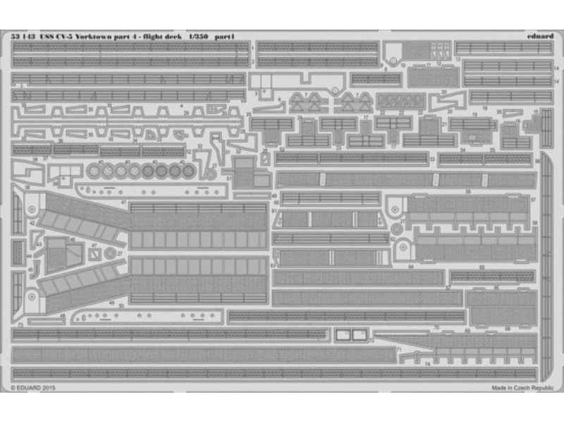 USS CV-5 Yorktown part 4 flight deck 1/350 - Merit - image 1