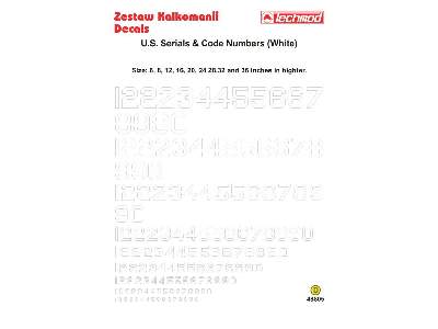 Decal - U.S. Serial & Code Numbers - image 2