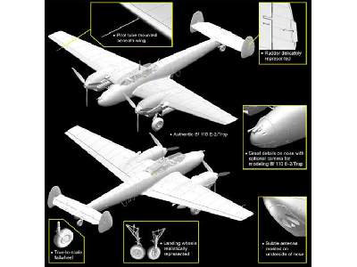 Messerschmitt Bf110E-2 Trop - Wing Tech Series - image 9