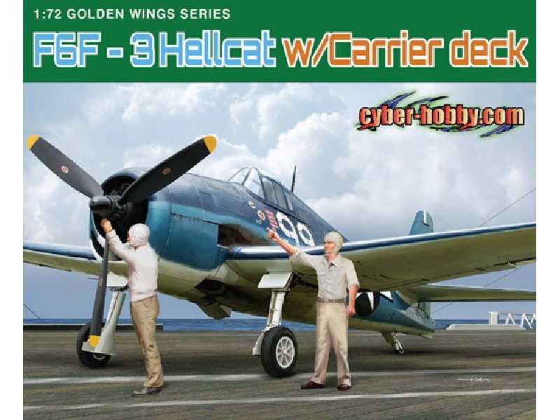 F6F-3 Hellcat w/Carrier Deck - Wing Tech Series - image 1
