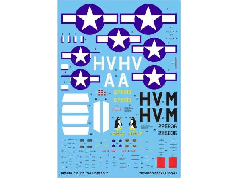 Decal - Republic P-47D Thunderbolt - image 1