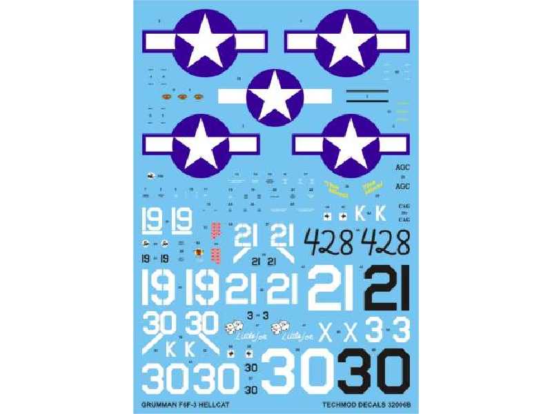 Decal - Grumman F6F-3 Hellcat - image 1