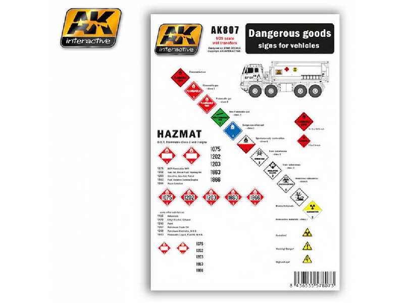 DangeroUS Goods Signs For Vehicles - image 1