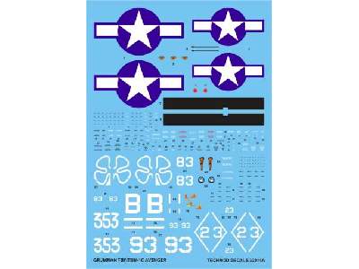 Decal - Grumman TBM-1C Avenger - image 1