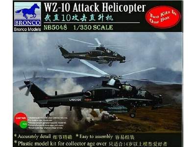 2 Kits in Box Bronco 1/350th Scale WZ-10 Attack Helicopter Kit No NB5048 