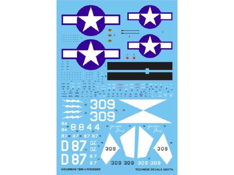 Decal - Grumman TBM-3 Avenger - image 1