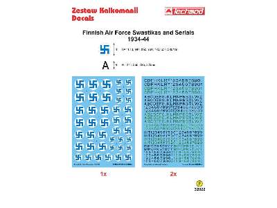 Decal - Finnish Air Force Swastikas and Serials 1934-44 - image 2
