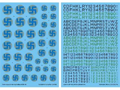 Decal - Finnish Air Force Swastikas and Serials 1944-45 - image 1