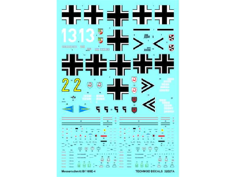 Decal - Messerschmitt Bf 109E-4 - image 1