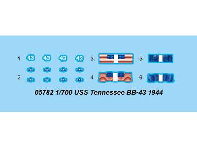 USS Tennessee BB-43 1944 battleship - image 3