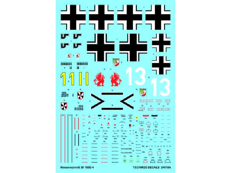 Decal - Messerschmitt Bf 109E-3 - image 1