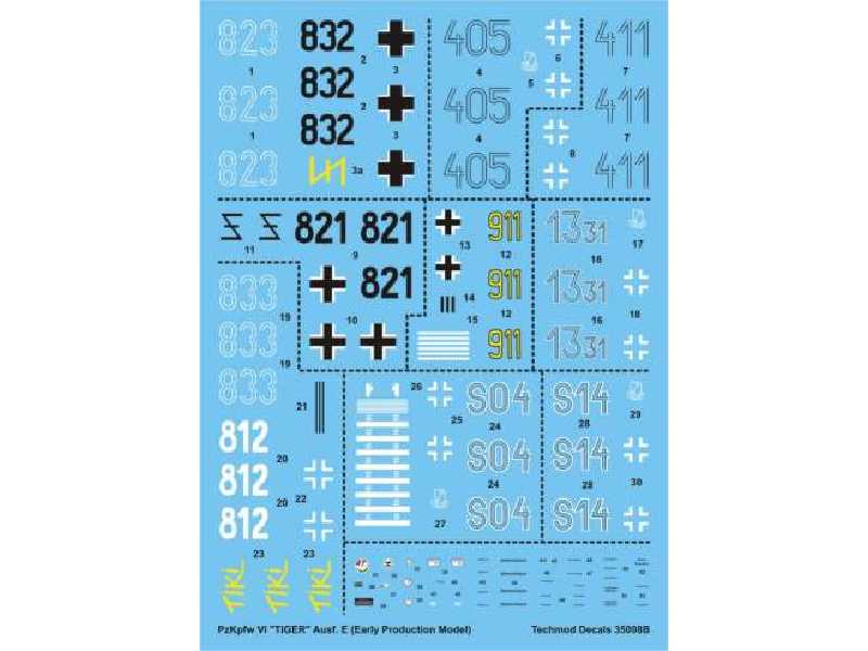 Decal - Pz.Kpfw.VI Tiger Ausf.E (Early Production Model) - image 1