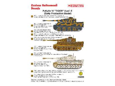 Decal - Pz.Kpfw.VI Tiger Ausf.E (Early Production Model) - image 2