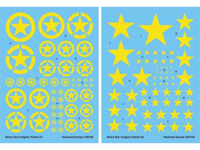 Decal - Allied Star Insignia Yellow - image 1