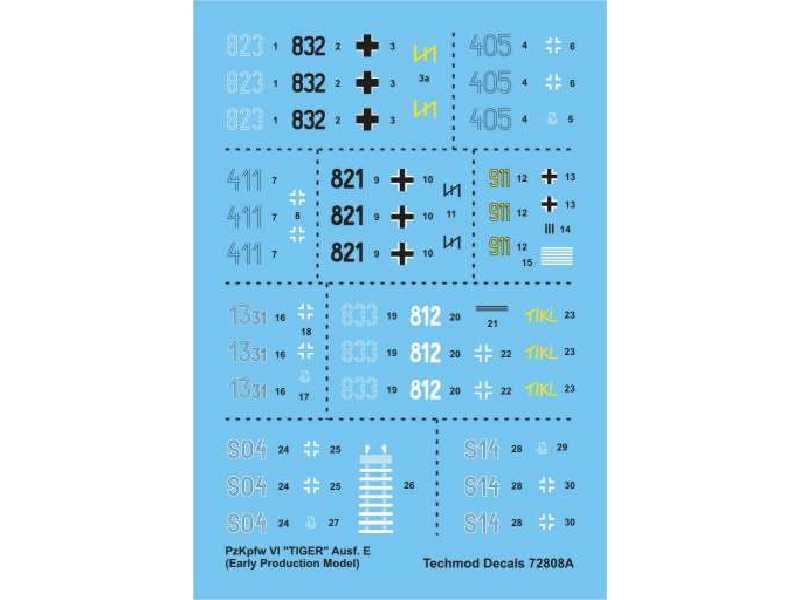 Decal - Pz.Kpfw.VI Tiger Ausf.E (Early Production Model) - image 1