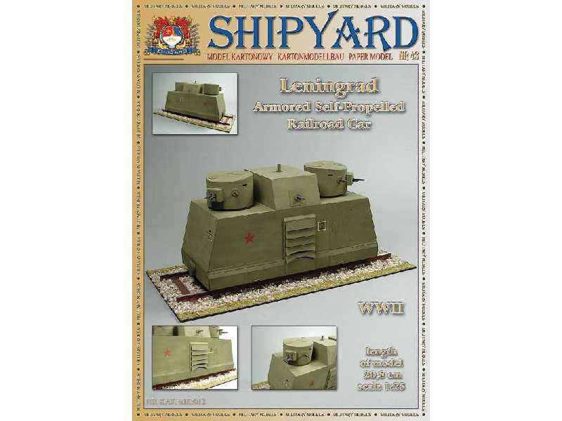 Leningrad Armored Self-Propelled Railroad Car    1:25 - image 1