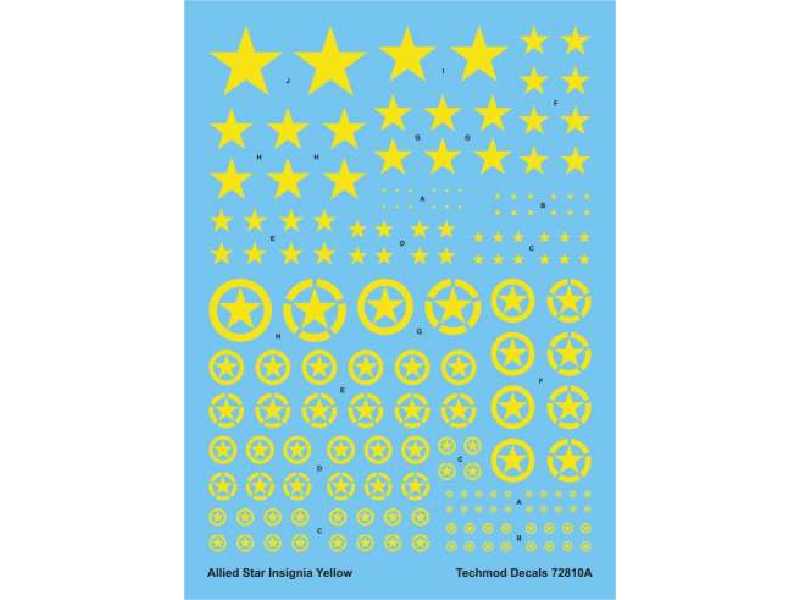 Decal - Allied Star Insignia Yellow - image 1