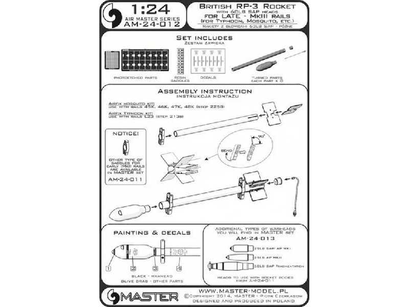 Brytyjskie rakiety RP-3 z głowicami 60LB SAP (8 szt.) - image 1