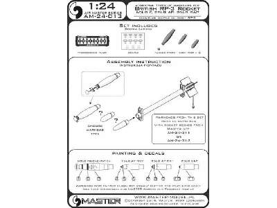 Dodatkowe typy głowic dla brytyjskich rakiet RP-3 (60LB F, 25LB  - image 1