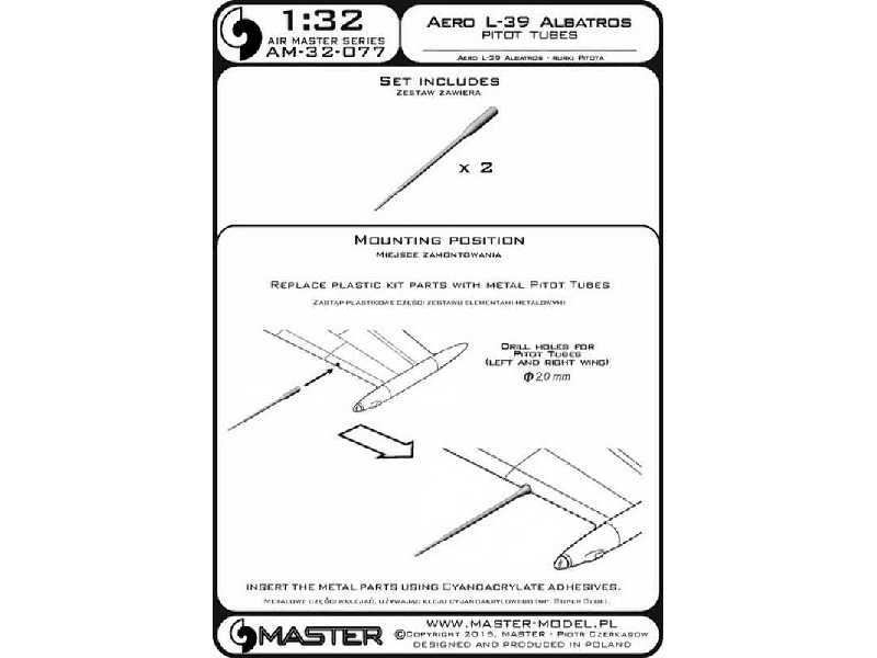 Aero L-39 Albatros - Rurki Pitota - image 1