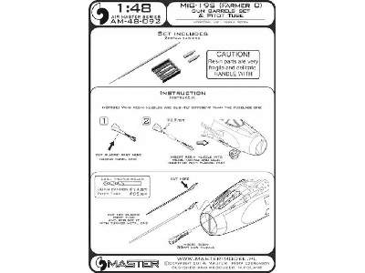 MiG-19S (Farmer C) - końcówki działek 30mm i rurka Pitota - image 1
