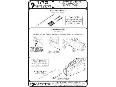 Shenyang J-6/F-6 - końcówki działek 30mm i rurka Pitota - image 1