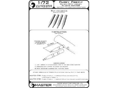 Fairey Firefly - działka Hispano 20mm w długiej osłonie (4 szt.) - image 1
