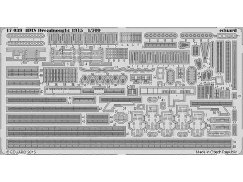 HMS Dreadnought 1915 1/700 - Trumpeter - image 1